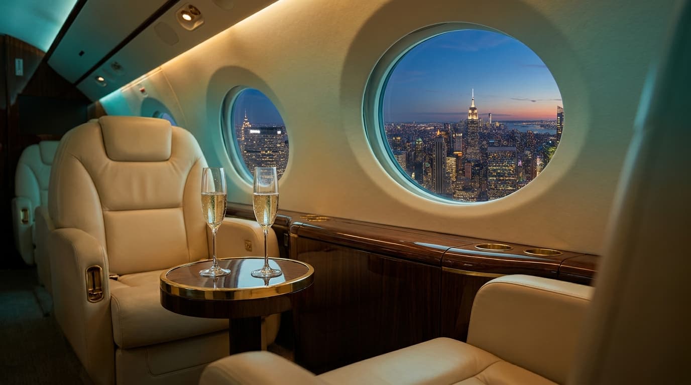 The Jet at Sunset